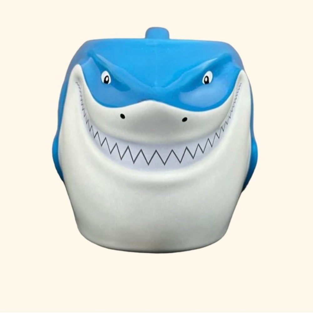 Disney Store Pixar Finding Nemo Dory Bruce The Shark 3D Ceramic Coffee Mug